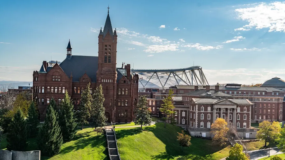 Campus during the fall.